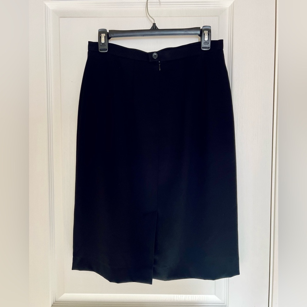 Laura Ashley Vintage Classic Black Pencil Skirt size 8